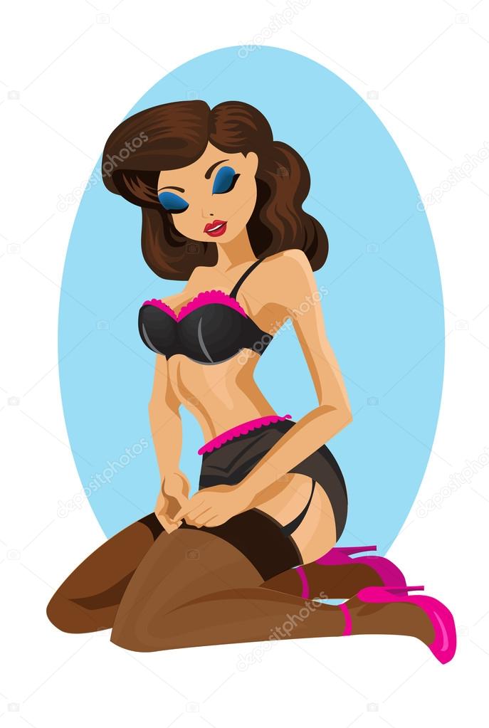 pin up classic sexy girl