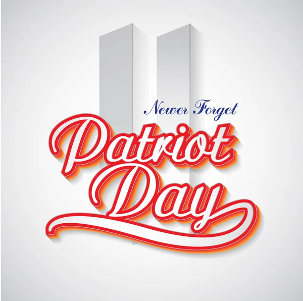 Patriot Day bakgrund. Vektor illustration — Stock vektor