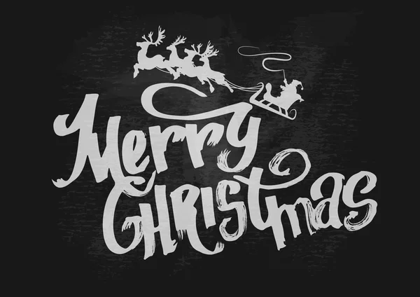 Merry Christmas. Holiday Vector Illustration. Lettering Composition — Stock Vector