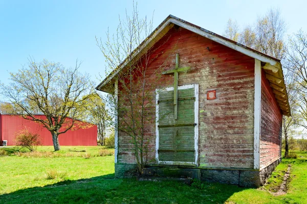 Red barn — Stock Photo, Image