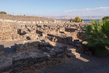 Bir antik kalıntıları kasaba capernaum İsrail