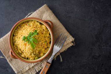 Ev yapımı sebzeli kuskus