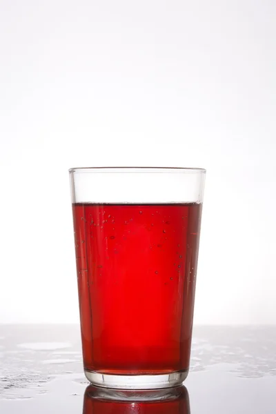 Fresh glass of sangria on white background — Stock Photo, Image