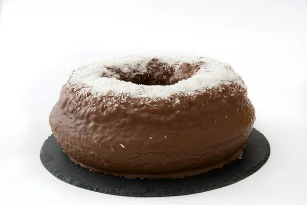 Gâteau au chocolat et noix de coco — Photo