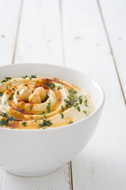 Humus kase Beyaz ahşap tablo