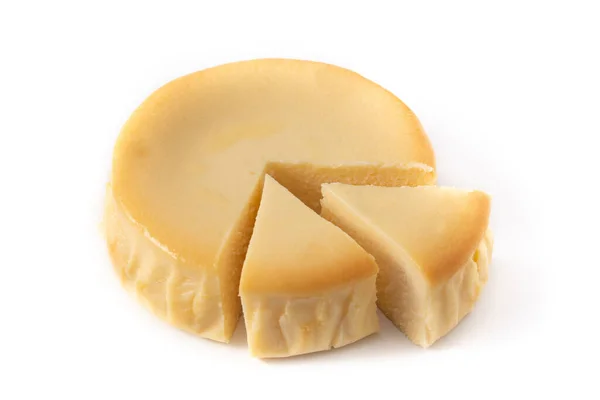 Traditionell New York Cheesecake Isolerad Vit Bakgrund — Stockfoto