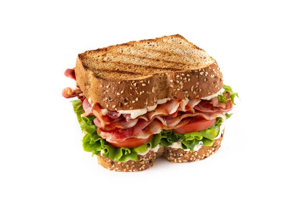 Classic Blt Sandwich Isolato Sfondo Bianco — Foto Stock