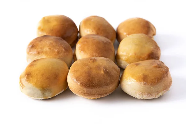 Amerykańskie Ciasteczka Masłem Miażdżonym Izolowane Białym Tle — Zdjęcie stockowe