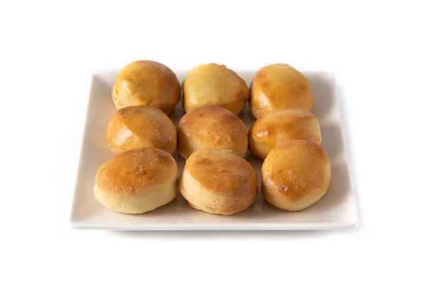 Amerykańskie Ciasteczka Masłem Miażdżonym Izolowane Białym Tle — Zdjęcie stockowe
