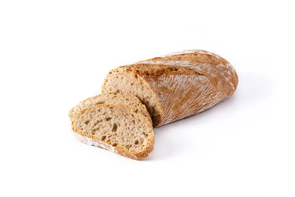 Frisch Gebackenes Brot Isoliert Auf Weißem Hintergrund — Stockfoto