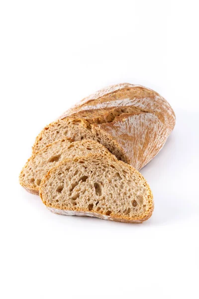 Vers Gebakken Brood Geïsoleerd Witte Achtergrond — Stockfoto