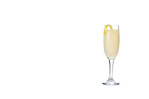 Cocktail Francese Isolato Sfondo Bianco Copia Spazio — Foto Stock
