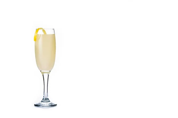 Cocktail Francese Isolato Sfondo Bianco Copia Spazio — Foto Stock