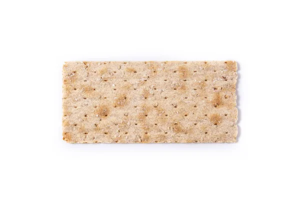 Pão Matzah Tradicional Isolado Fundo Branco — Fotografia de Stock