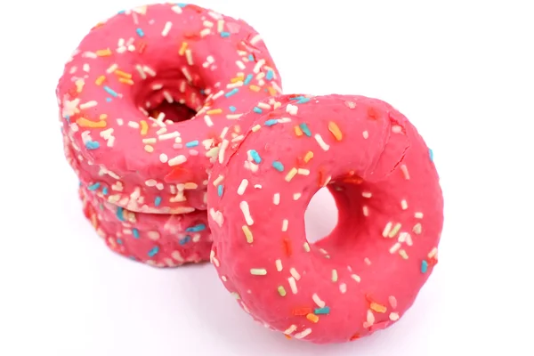 Rosa Donuts — Stockfoto