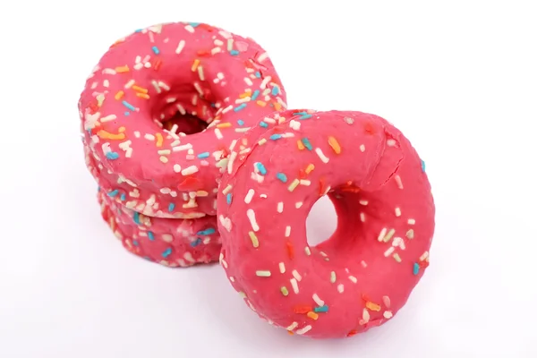 Rosa Donuts — Stockfoto