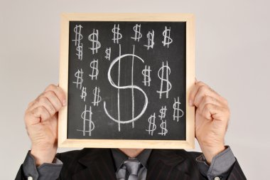 işadamı Doları blackboard ile