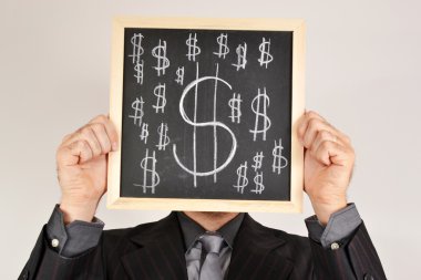 işadamı Doları blackboard ile