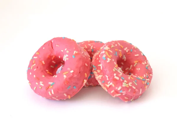 Rosa Donuts — Stockfoto