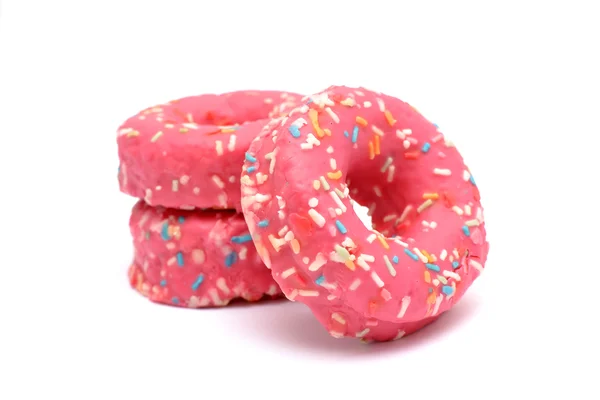 Rosa Donuts — Stockfoto