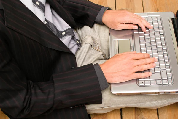 Businessman working with his computer — Stock Photo, Image