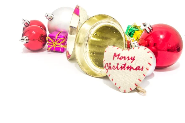 Vánoční dekorativní objekty — Stock fotografie