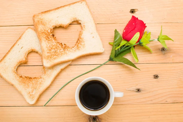 Desayuno romántico — Foto de Stock