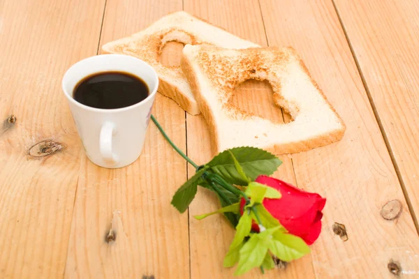 ロマンチックな朝食 — ストック写真