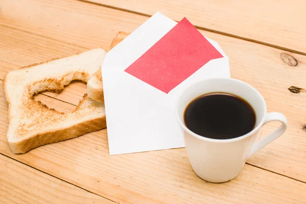 Romantisches Frühstück — Stockfoto