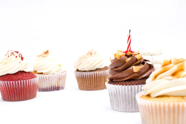 Bolinhos de aniversário — Fotografia de Stock