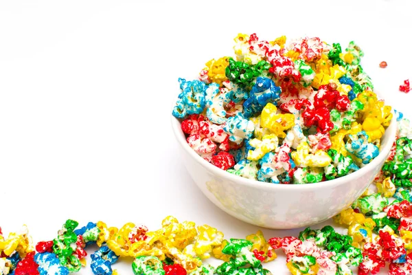 Sweet colored popcorn Stock Picture