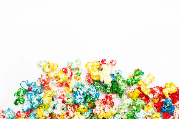 Farbiges Popcorn — Stockfoto