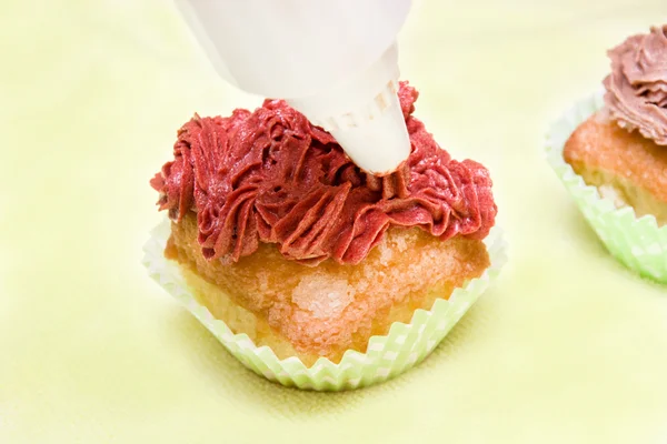 Faire des cupcakes — Photo