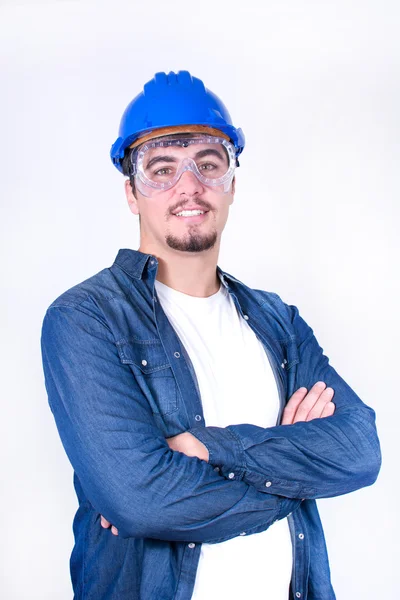 Worker with arms crossed — Stock Photo, Image