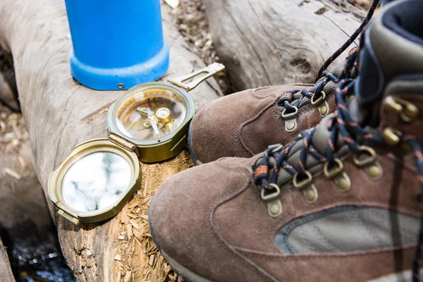 Camping and hiking equipment — Stock Photo, Image