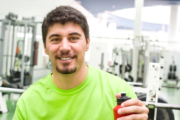 Man in gym — Stock Photo, Image