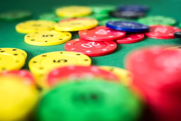 Poker chips and poker cards — Stock Photo, Image
