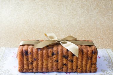 Noel için geleneksel meyve pasta