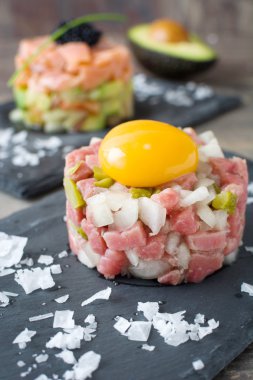 Biftek tartar ve Somon tartar