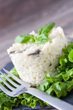 mantarlı risotto