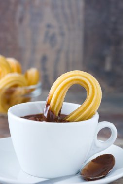 churros sıcak çikolata