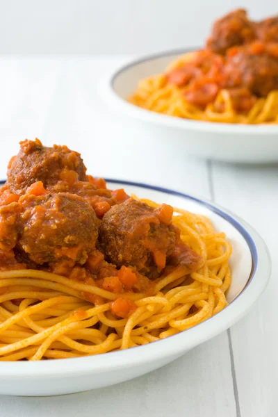 Espaguetis con albóndigas —  Fotos de Stock