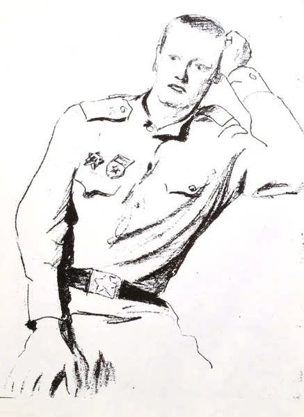 Armu drawing1966-1968 年. — ストック写真