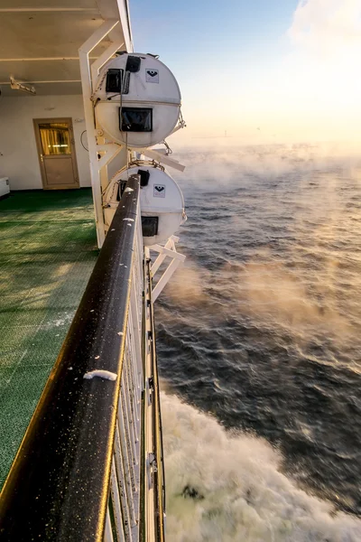 Vedere de pe puntea de feribot "Romantica" a companiei "Tallink " — Fotografie, imagine de stoc