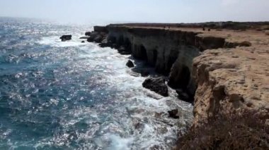 Cape Greco denizde heyecanı. Kıbrıs.
