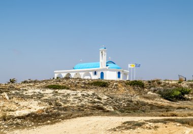 Kilise Saint Ayatekla Akdeniz'de Ayia Napa üzerinde