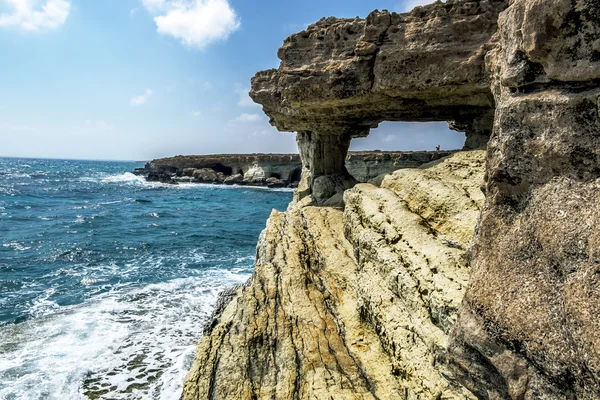 Views of the sea and cliffs of Cape Greco . Cyprus. — Stock Photo, Image