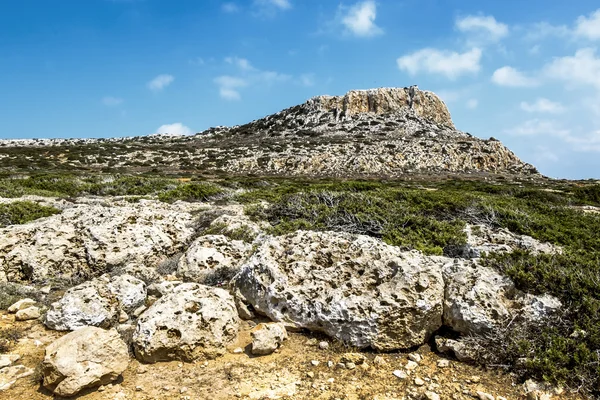 View of the cliffs of Cape Greco . Cyprus. — Stock Photo, Image