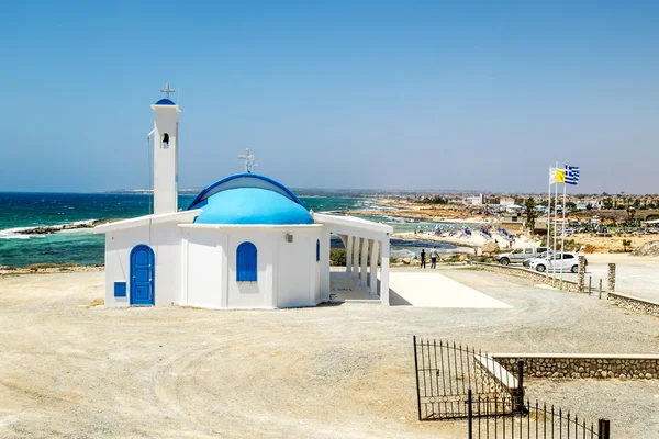 The Church of Saint Thecla on the Mediterranean sea in Ayia NAPA — Stock Photo, Image