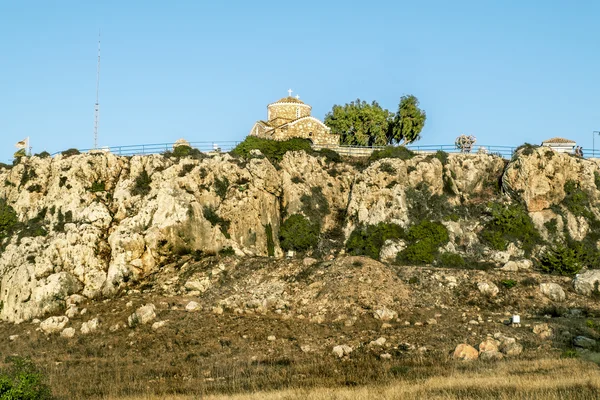 Church of St. Elias on a rock in Protaras . Cyprus. — Stock Photo, Image